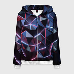Мужская толстовка на молнии Неоновые геометрические плиты