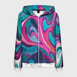 Мужская толстовка на молнии Эбру краска