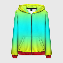 Мужская толстовка на молнии Кислотный градиент абстракция
