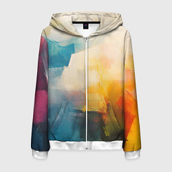 Мужская толстовка на молнии Живопись мазками
