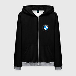 Мужская толстовка на молнии BMW auto logo