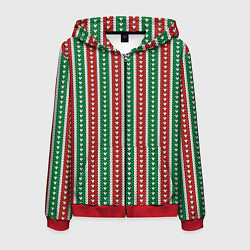 Мужская толстовка на молнии Knitted pattern