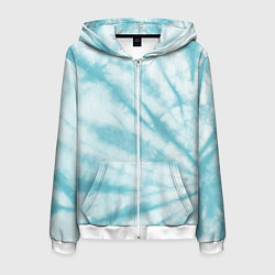 Мужская толстовка на молнии Голубой тай дай