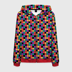 Мужская толстовка на молнии Кубики Рубика