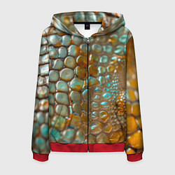 Мужская толстовка на молнии Почувствуй себя змеей