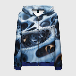 Мужская толстовка на молнии Текстура объемных сот