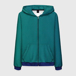 Мужская толстовка на молнии Бирюзовый перелив