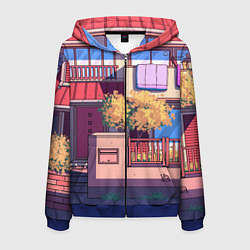 Мужская толстовка на молнии Lo-fi японский стиль улица