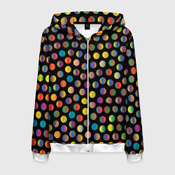 Мужская толстовка на молнии Конфетти