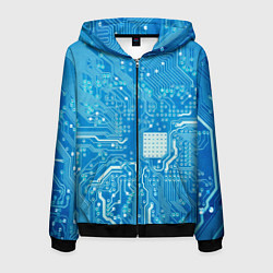 Мужская толстовка на молнии Системная плата