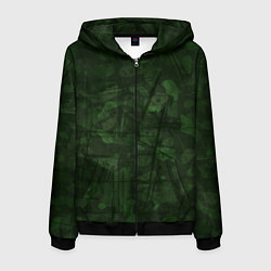 Мужская толстовка на молнии Абстракция - strange camouflage
