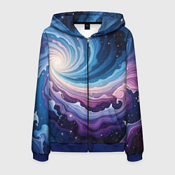Мужская толстовка на молнии Космическая волна