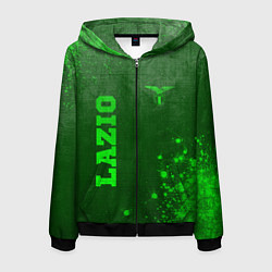 Мужская толстовка на молнии Lazio - green gradient вертикально