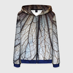 Мужская толстовка на молнии Прожилки растения