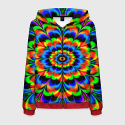 Мужская толстовка на молнии Оптические иллюзии психоделика