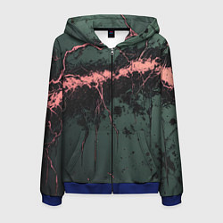 Мужская толстовка на молнии Гранж потертая текстура