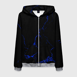 Мужская толстовка на молнии Color black blue