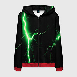 Мужская толстовка на молнии Lightning green