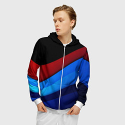 Толстовка 3D на молнии мужская Multicoloured, цвет: 3D-белый — фото 2