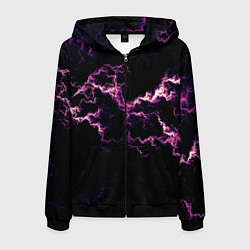Мужская толстовка на молнии Lightning pink glow
