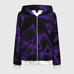 Мужская толстовка на молнии The triangle is purple
