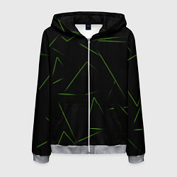 Мужская толстовка на молнии Color green line