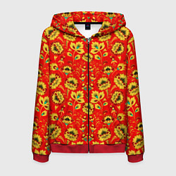 Мужская толстовка на молнии Традиционный русский узор