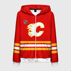 Мужская толстовка на молнии Калгари Флэймз хоккей