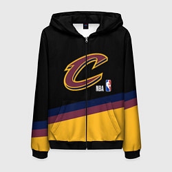 Толстовка 3D на молнии мужская Cleveland Cavaliers NBA basketball, цвет: 3D-черный