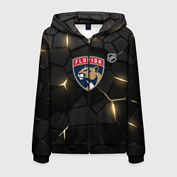 Толстовка 3D на молнии мужская Флорида Пантерз - НХЛ хоккей, цвет: 3D-черный