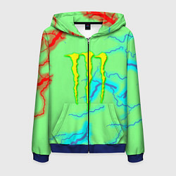 Мужская толстовка на молнии Monster energy storm electrix