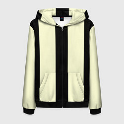 Мужская толстовка на молнии Color black beige line