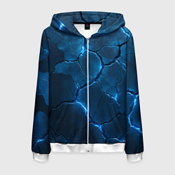 Мужская толстовка на молнии Неоновые плиты с камуфляжем