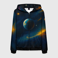 Мужская толстовка на молнии Пространство Вселенной