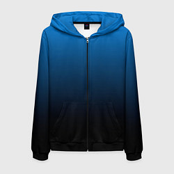 Мужская толстовка на молнии Blue gradient