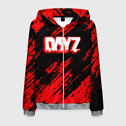Толстовка 3D на молнии мужская Dayz штрихи красок, цвет: 3D-меланж