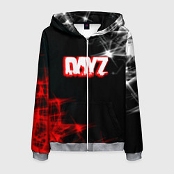 Толстовка 3D на молнии мужская Dayz световые краски, цвет: 3D-меланж