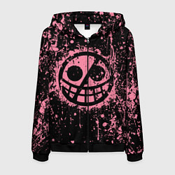 Толстовка 3D на молнии мужская Дольфламинго, цвет: 3D-черный