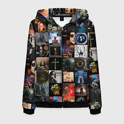 Мужская толстовка на молнии Ozzy Osbourne - обложки альбомов и песен