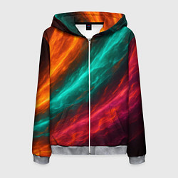 Мужская толстовка на молнии Разноцветное движение