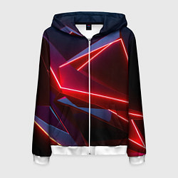 Мужская толстовка на молнии Neon laser red