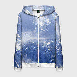 Мужская толстовка на молнии Снежки попали в тебя