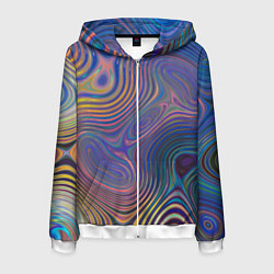 Мужская толстовка на молнии Абстрактная рябь