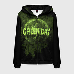 Толстовка 3D на молнии мужская Green Day: Acid Voltage, цвет: 3D-черный