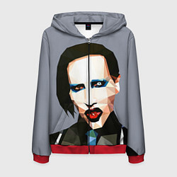 Мужская толстовка на молнии Mаrilyn Manson Art