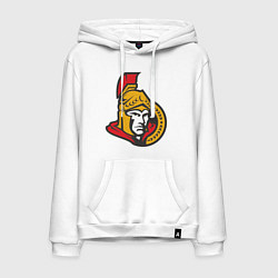 Толстовка-худи хлопковая мужская Ottawa Senators, цвет: белый