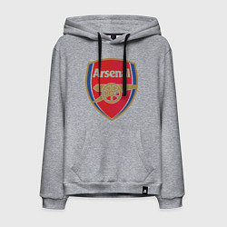 Толстовка-худи хлопковая мужская Arsenal FC, цвет: меланж