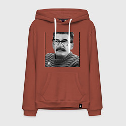 Толстовка-худи хлопковая мужская Stalin: Style in, цвет: кирпичный