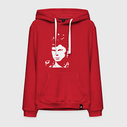 Толстовка-худи хлопковая мужская Юрий Клинских, цвет: красный