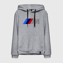 Толстовка-худи хлопковая мужская BMW M, цвет: меланж